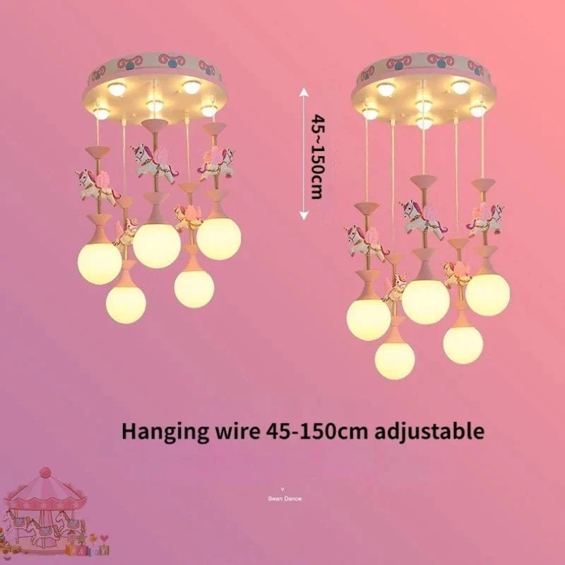 DecorBites™ Creative Unicorn LED Pendant Ceiling Light for Children's Room