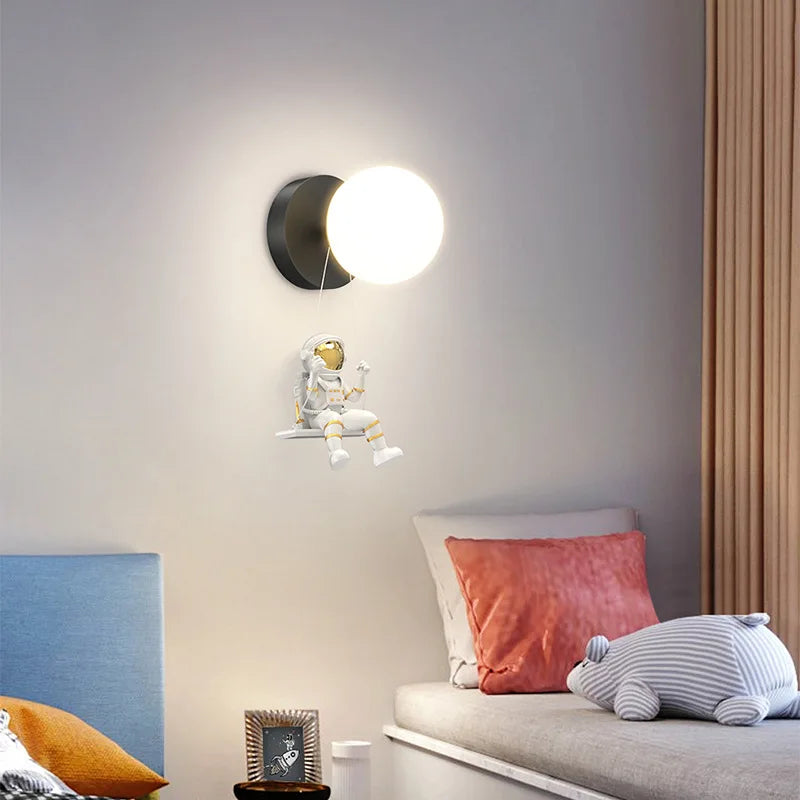 Decorbites™ Kinder-Astronaut-Wandlampe: Moderne Raumthemen-Schlafzimmerleuchte