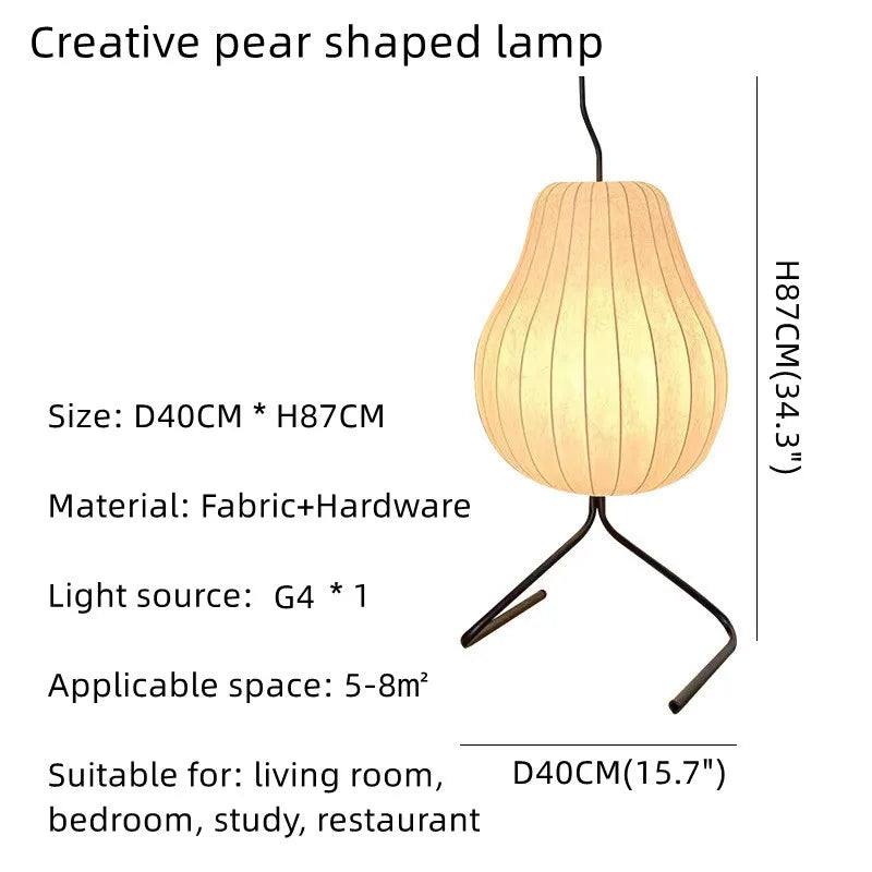 Pear-Shaped LED Floor Lamp