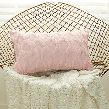 DecorBites™ Geometric Diamond Pattern Plush Cushion Cover for Stylish Home Decor