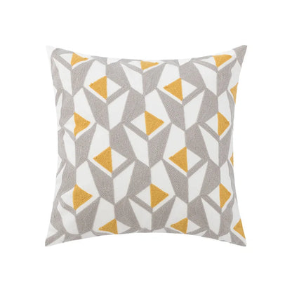 Decorbites™ Daisy Floral Geometric Embroidery Kissenbezug, Weiches Bequemes Heimdekoration Überzug