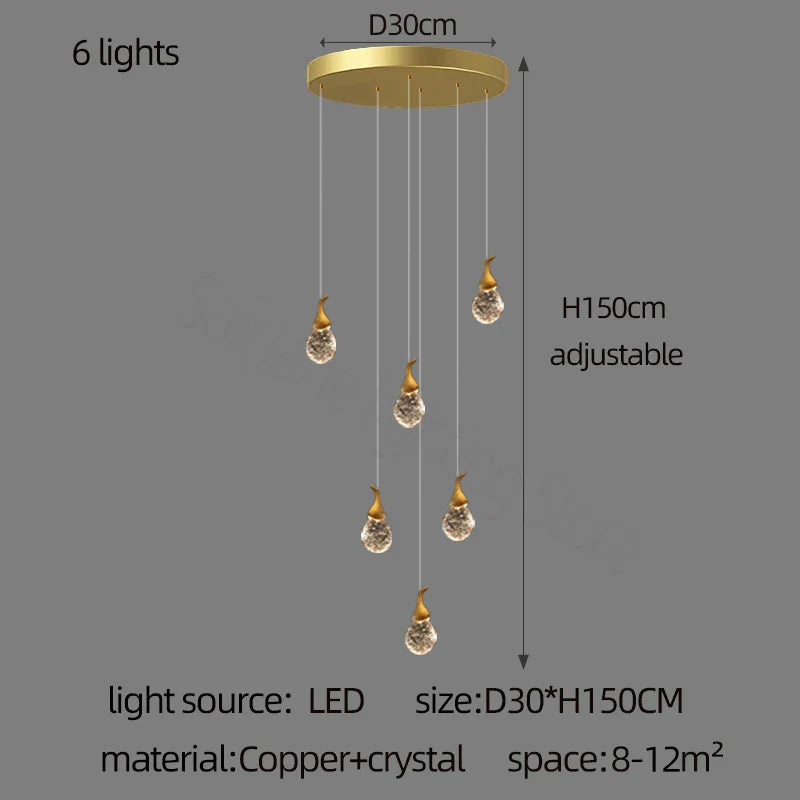 Crystal Gourd Chandelier