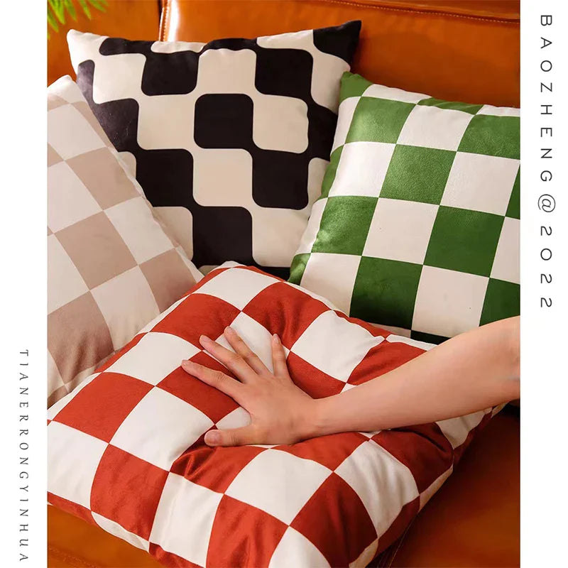 DecorBites™ Fluffy Velvet Pillow Case Cushion Cover - Soft & Modern Room Decor