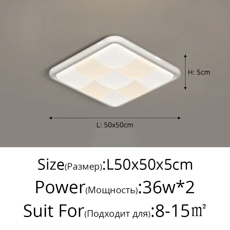 DecorBites™ Cream Style LED Ceiling Lights - Modern, Simple, Atmospheric Lighting for Home