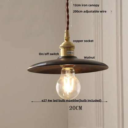 DecorBites™ Glass LED Pendant Lamp Copper Socket for Dining Living Room Decor