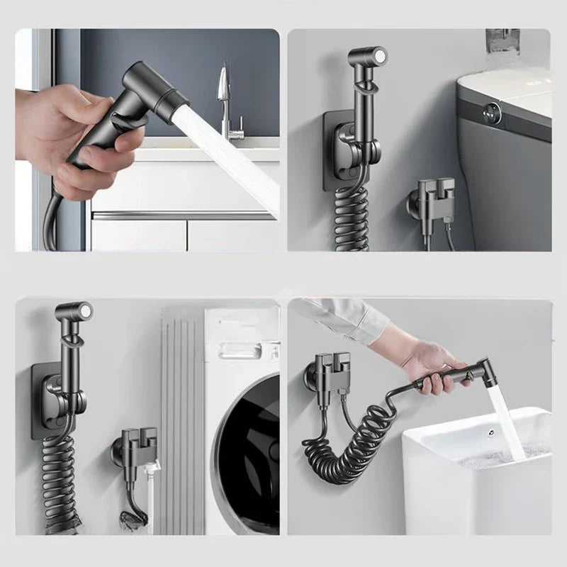 DecorBites™ High Pressure Handheld Bidet Sprayer Set for Bathroom Hygiene and Cleaning