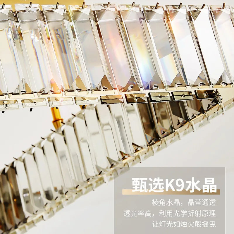 DecorBites™ Crystal Ceiling Chandelier Dimmable LED Lights for Luxury Foyers and Bedrooms