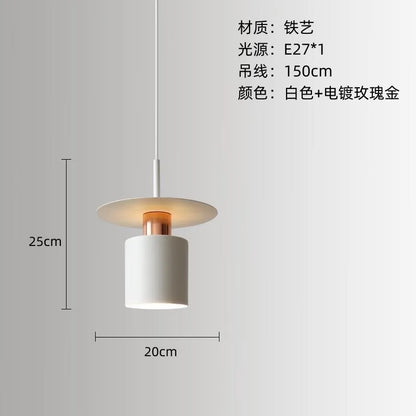 Nordic Vintage White Single Pendant Light