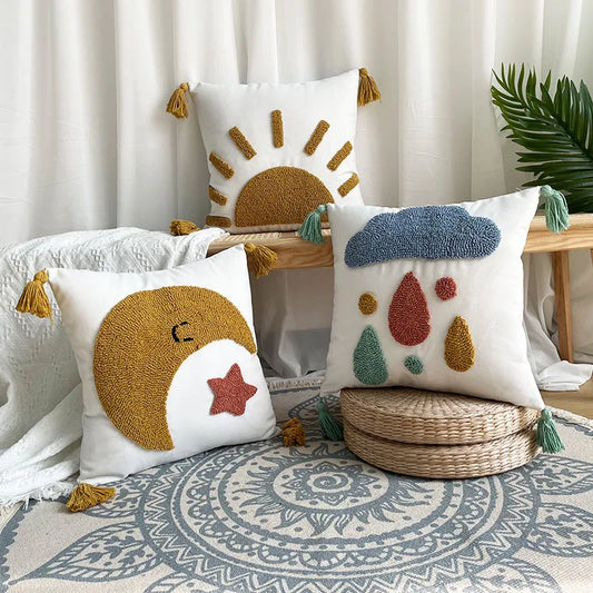 Decorbites™ Bestickte Dekorative Kissenbezüge 45x45 - Sofakissenbezüge & Wohnraumausstattung