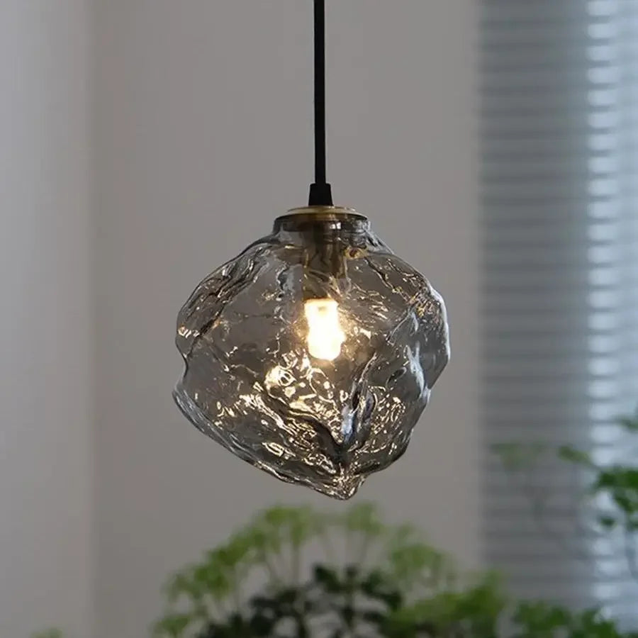 Ice Cube Lava FRP Pendant Light, Adjustable 3-Color