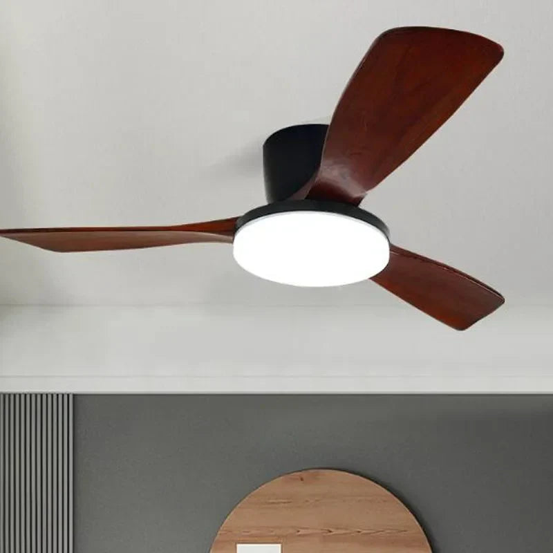 Decorbites™ 52" DC-Holz-Deckenventilator mit LED-Licht Fernbedienung Wohnzimmer Schlafzimmer 35W