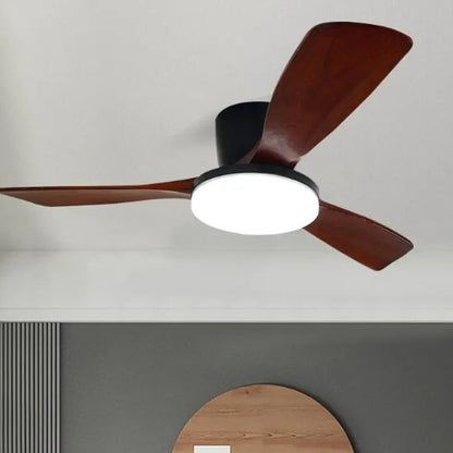 Decorbites™ 52" DC-Holz-Deckenventilator mit LED-Licht Fernbedienung Wohnzimmer Schlafzimmer 35W