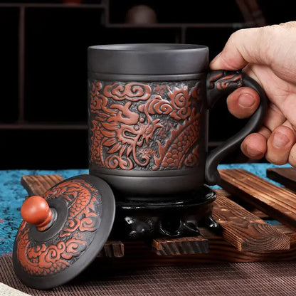 Decorbites™ Drachen-Phönix-Thermo-Kaffee-Reisemug-Geschenk