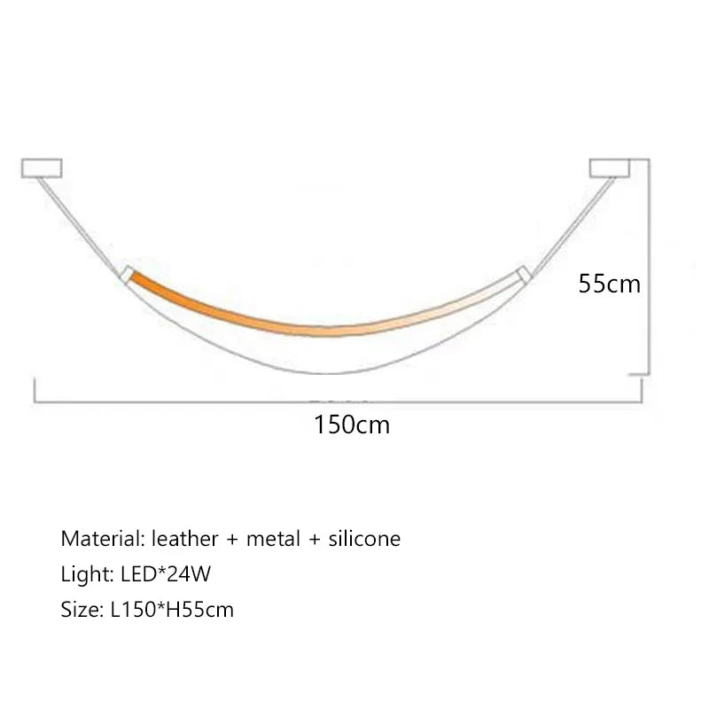 Decorbites™-Leder-Leuchter: Minimalistisches nordisches LED-Pendant-Licht für Wohnzimmer, Esszimmer und Schlafzimmer