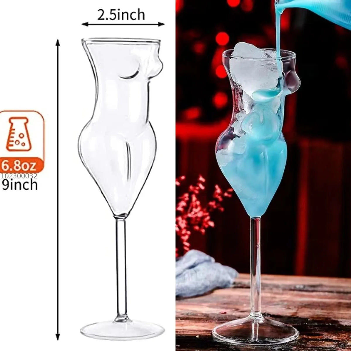 Glass Globe Wine Glasses Set