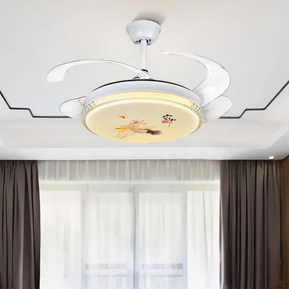 Decorbites™ dimmbare Smart-Home-Schlafzimmer-Deckenventilatorleuchte mit Fernbedienung
