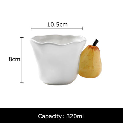 Decorbites™ Spaßige Früchte Keramikbecher Zitrone/Traube Esstisch-Kaffee-Nachmittagstee-Tasse