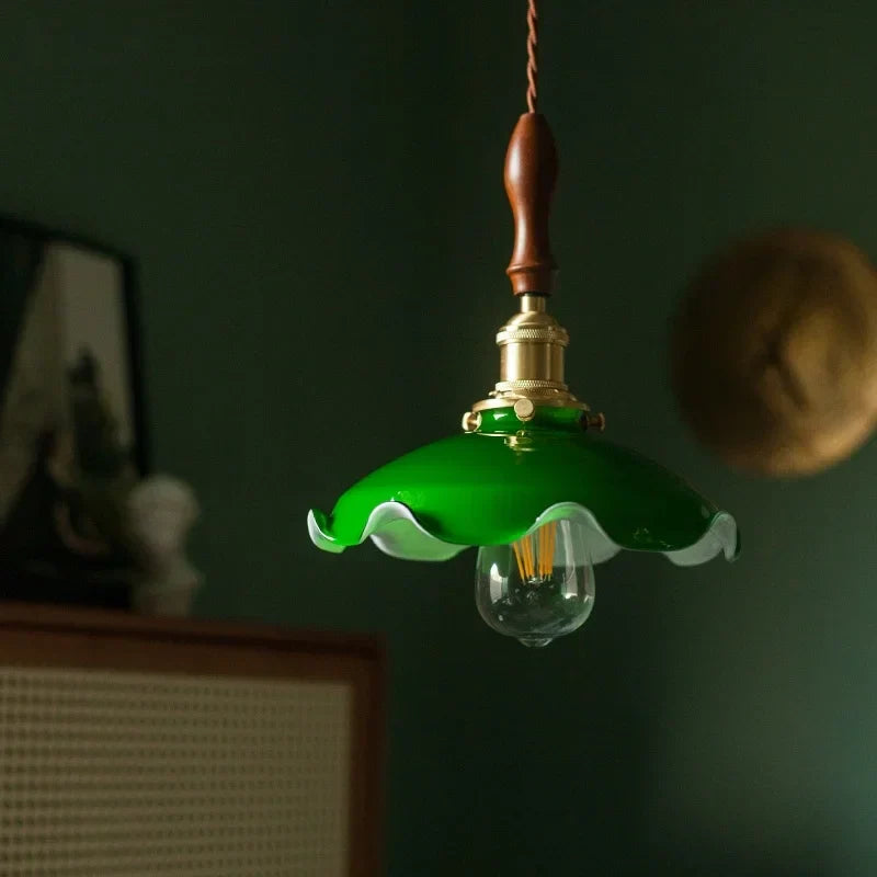 Decorbites™ Grüne Glas-LED-Hängeleuchte für die Dekoration von Wohn- und Esszimmer