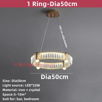 Decorbites™ Kristall-Deckenleuchter LED-Innenbeleuchtung für Wohnzimmer Schlafzimmer Arbeitszimmer
