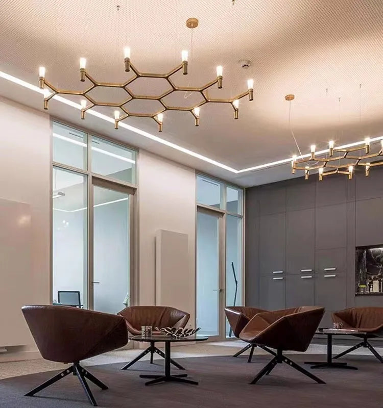 DecorBites™ Crown Major Chandelier: Modern Luxury LED Light for Kitchen, Hotel, Living Room