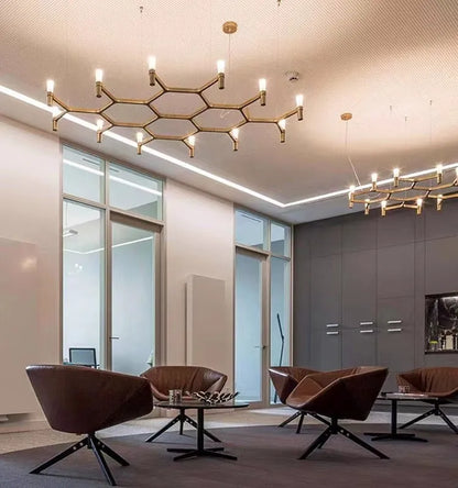 DecorBites™ Crown Major Chandelier: Modern Luxury LED Light for Kitchen, Hotel, Living Room