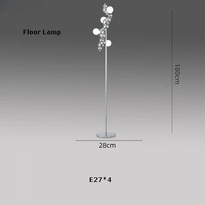 Decorbites™ Dimmbare LED-Hängeleuchte für das Wohnzimmer - Gold Silber Leuchte