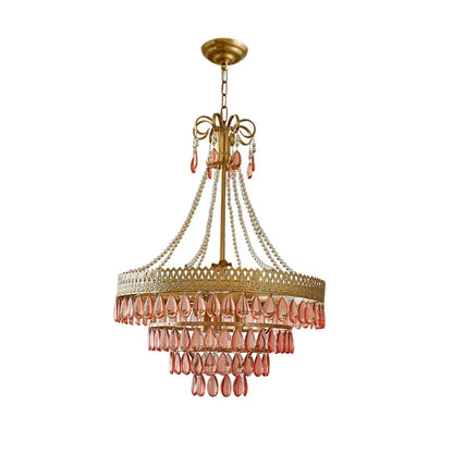 DecorBites™ Crystal Water Drop Chandelier for Kitchen Dining Room