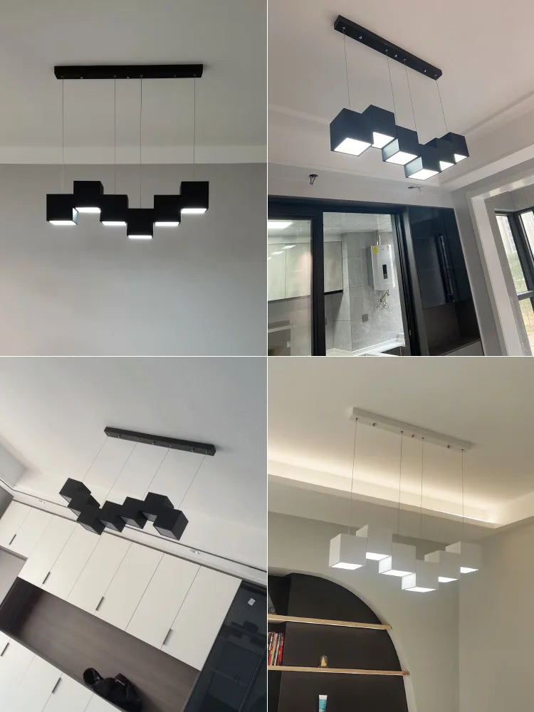 DecorBites™ Geometric Dining Room Pendant Lights: Modern Design for Bar & Office Tables