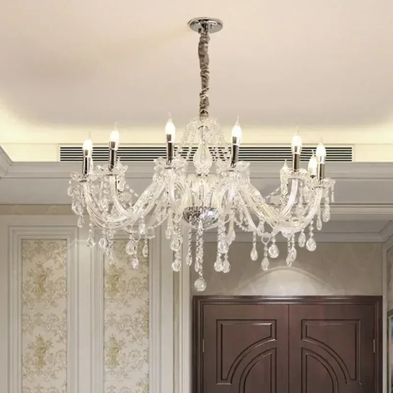 Decorbites™ Kristall-Kronleuchter-Hängeleuchte, Elegante Beleuchtung für Schlafzimmer, Esszimmer und Wohnzimmer