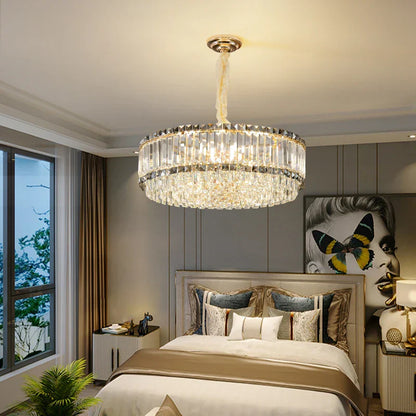 DecorBites™ French Crystal Chandelier for Living Room, Dining Room, and Master Bedroom