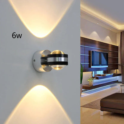 Decorbites™ Kristall-LED-Wandlampe mit Auf- und Ablicht für die Heimdekoration & das Wohnzimmer