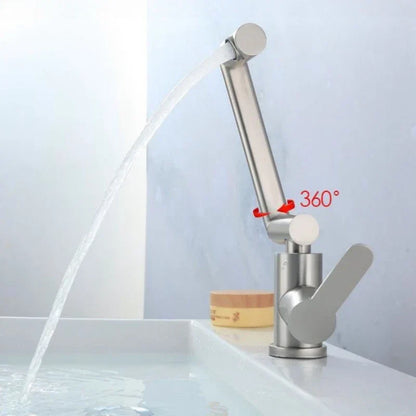 Decorbites™ 304-Edelstahl Badezimmer-Wasserhahn, Warm- und Kaltwasser, Küchenwaschbecken, Badezimmer-Zubehör