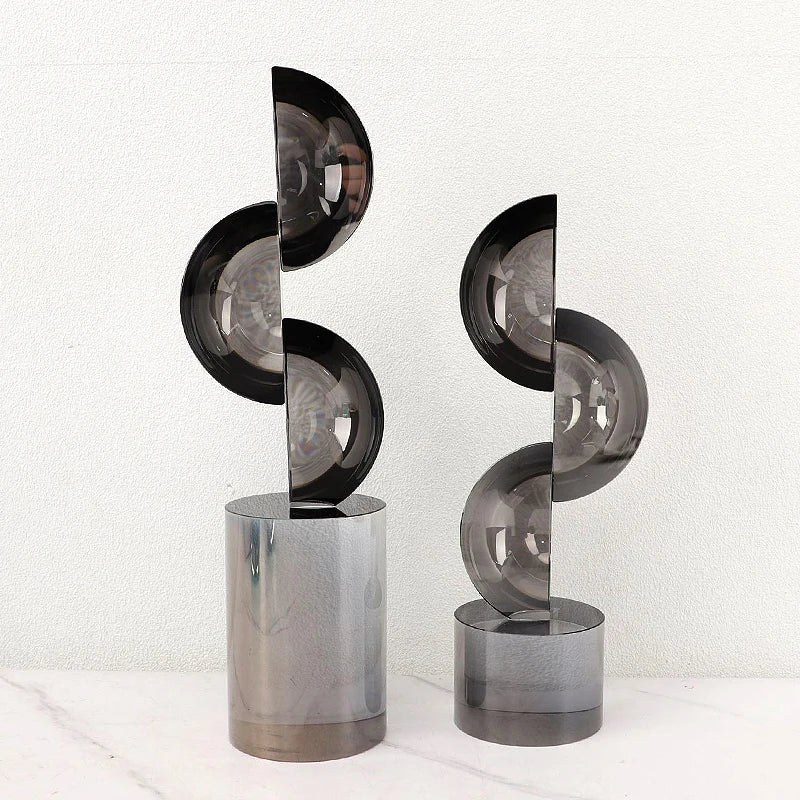 Decorbites™ Geometrische Kristall-Ornamente Ring-Skulptur Heimdekoration Figuren