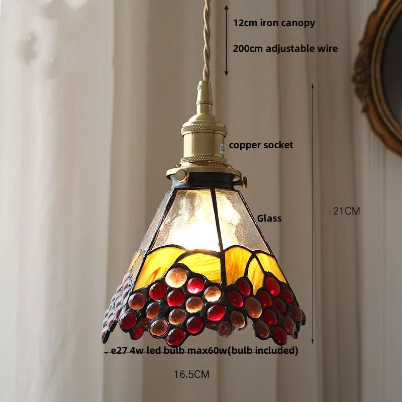Decorbites™ Bunte Glas Tiffany-Stil LED-Hängeleuchte, moderne Hängelampe