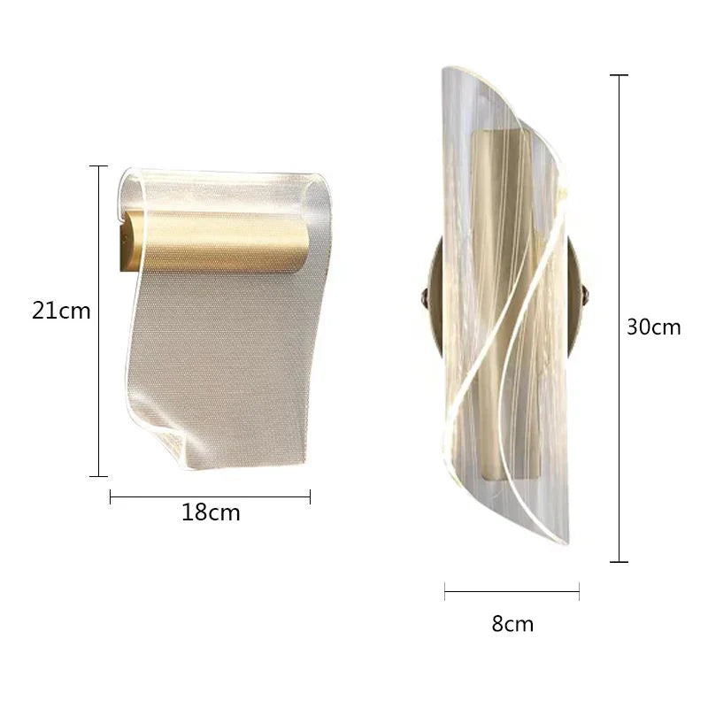 Decorbites™ Himmlische Buch LED Wandlampe - Modernes Acryl-Design für Wohnzimmer und Schlafzimmer