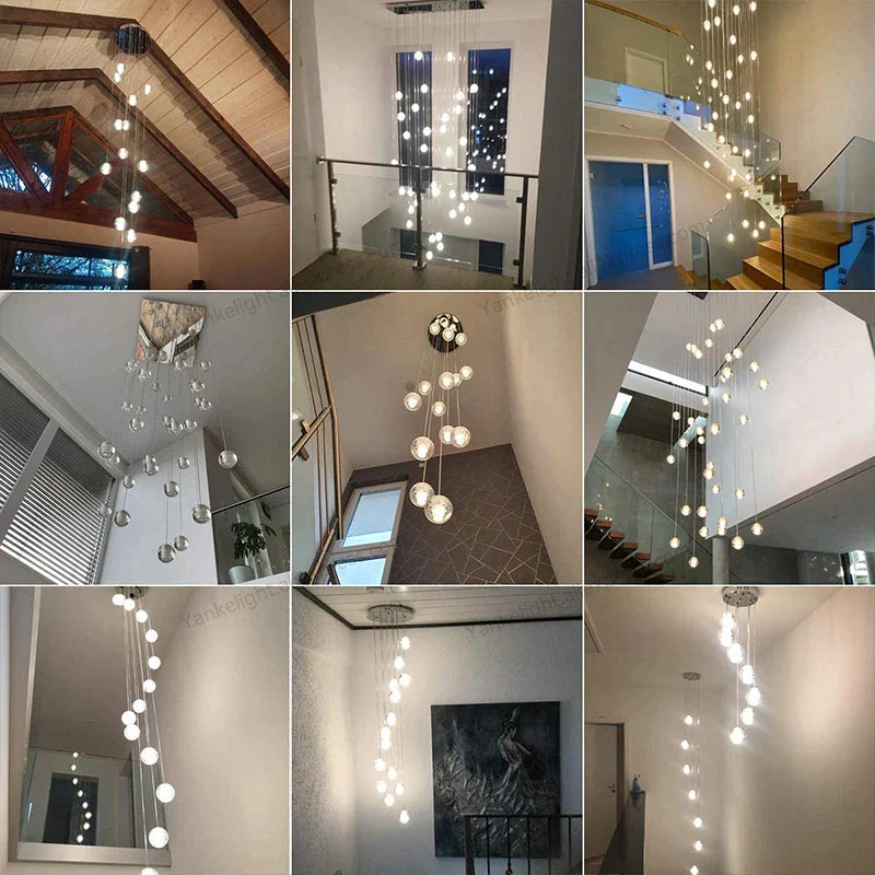 Decorbites™ Kristall-Blase-Ball-Hängeleuchte für Heimdekoration und Gastgewerberäume
