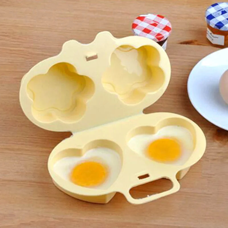 Decorbites™ Herz&Blumen Eier-Dämpfer-Form - Kitchen Climber Eier-Poacher & Rührei-Werkzeug