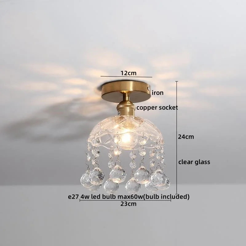 Decorbites™ Grüne Glas-LED-Deckenleuchte für die Beleuchtung von Wohnzimmer, Flur und Heim