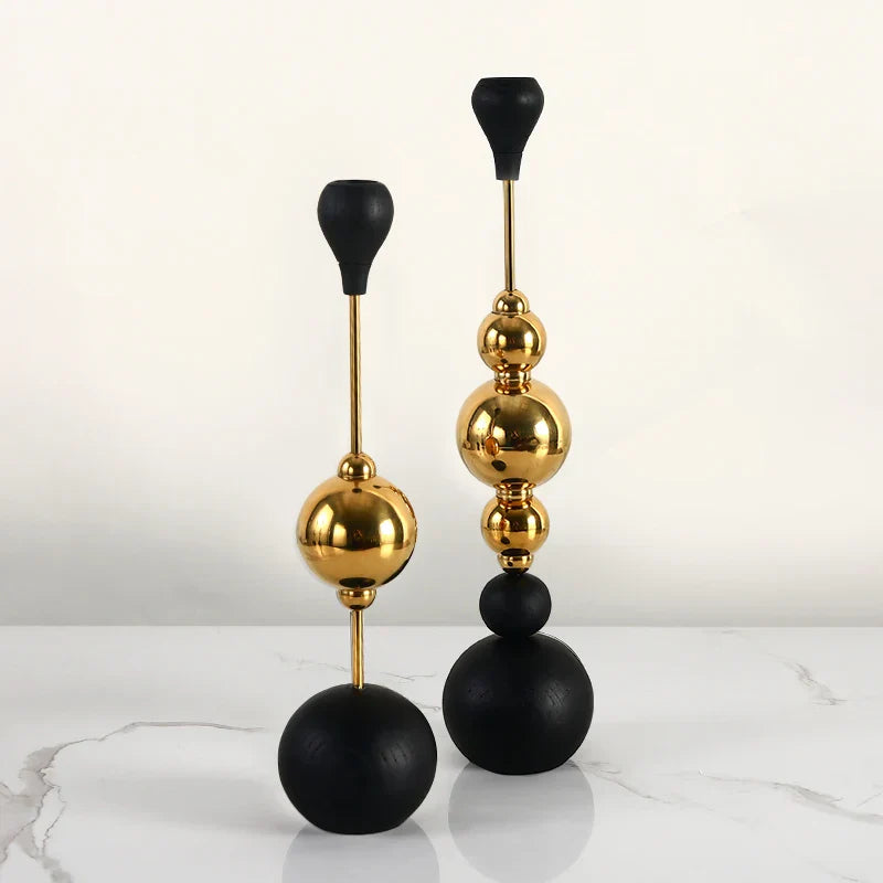DecorBites™ Goldener Kerzenständer aus Edelstahl für Hochzeitsdeko