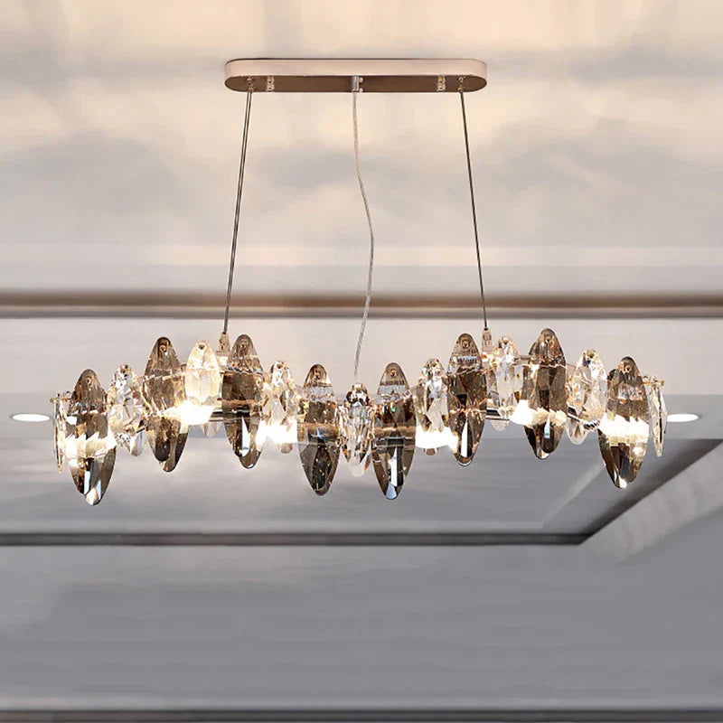 Decorbites™ Kristall 2024 Kronleuchter LED-Leuchte für die Dekoration von Ess- und Wohnzimmer
