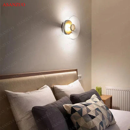 DecorBites™ Glass Bowl LED Wall Sconce for Modern Nordic Indoor Decor