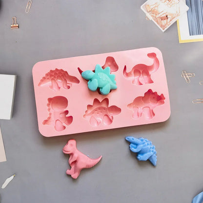 Decorbites™ Dino-Silikon-Kuchenform: Backen, Süßigkeitenherstellung, Seifenherstellung, Kerzenherstellung, Cupcake-Dekoration