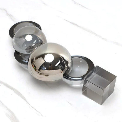 Decorbites™ Geometrische Kristall-Ornamente Ring-Skulptur Heimdekoration Figuren