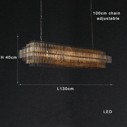 Decorbites™ Messing-Hängeleuchte italienisches Designer-Hanglamp für Villen-Dekoration