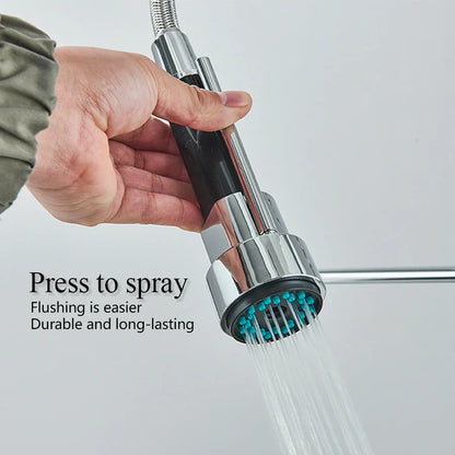 Decorbites™ Duale Auslauf Messing-Küchenarmatur mit 360° Drehung - Chrom