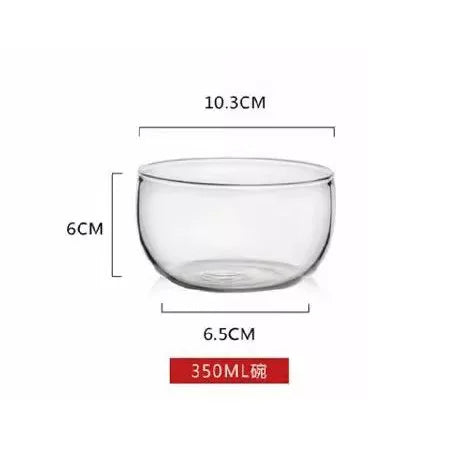 Decorbites™ Glas-Salat-Schüssel-Set - Hochwertiges Borosilikatglas, Lebensmittelaufbewahrung, Lunch-Bento-Box