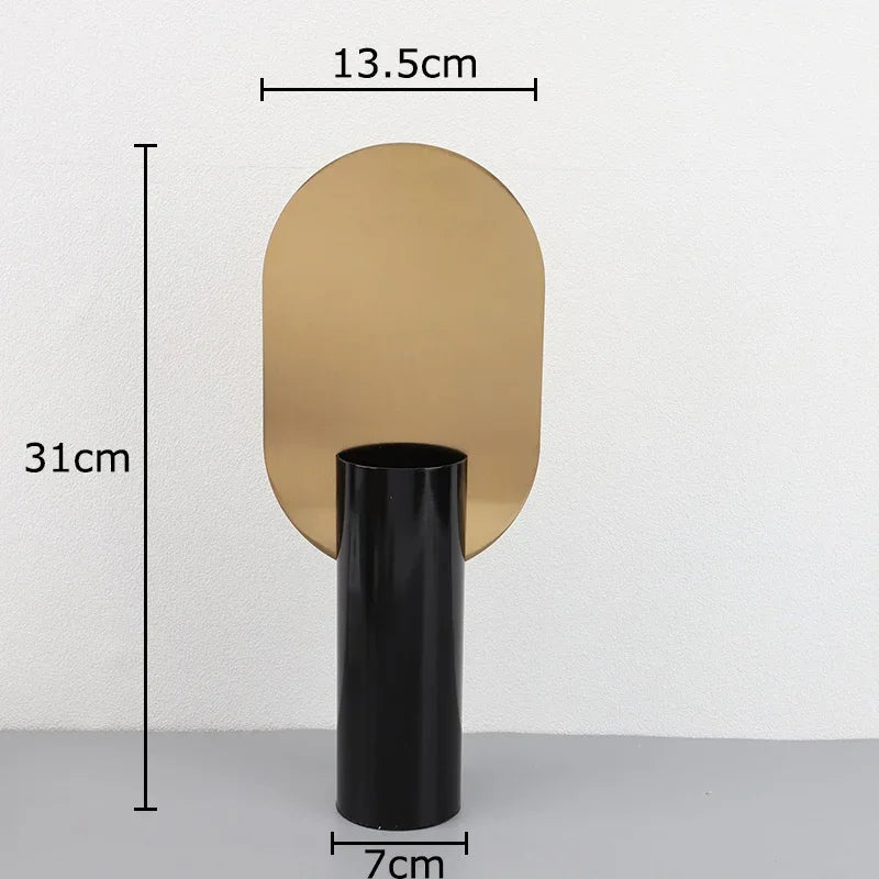 Decorbites™ Geometrische Zylinder-Vase mit Kunstblumen – Modernes Wohnaccessoire