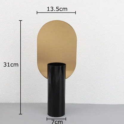 Decorbites™ Geometrische Zylinder-Vase mit Kunstblumen – Modernes Wohnaccessoire