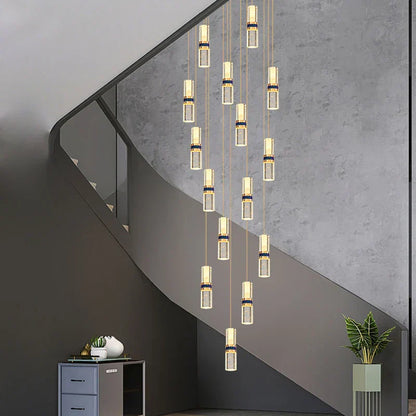 Decorbites™ Kristall-Säulenleuchter für Treppenhaus, Blasen-Design für Zuhause, Restaurant oder Bar