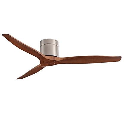 Decorbites™ 52-Zoll gebürsteter Luxus-Deckenventilator mit DC-Motor, 3 Holzschaufeln, Fernbedienung